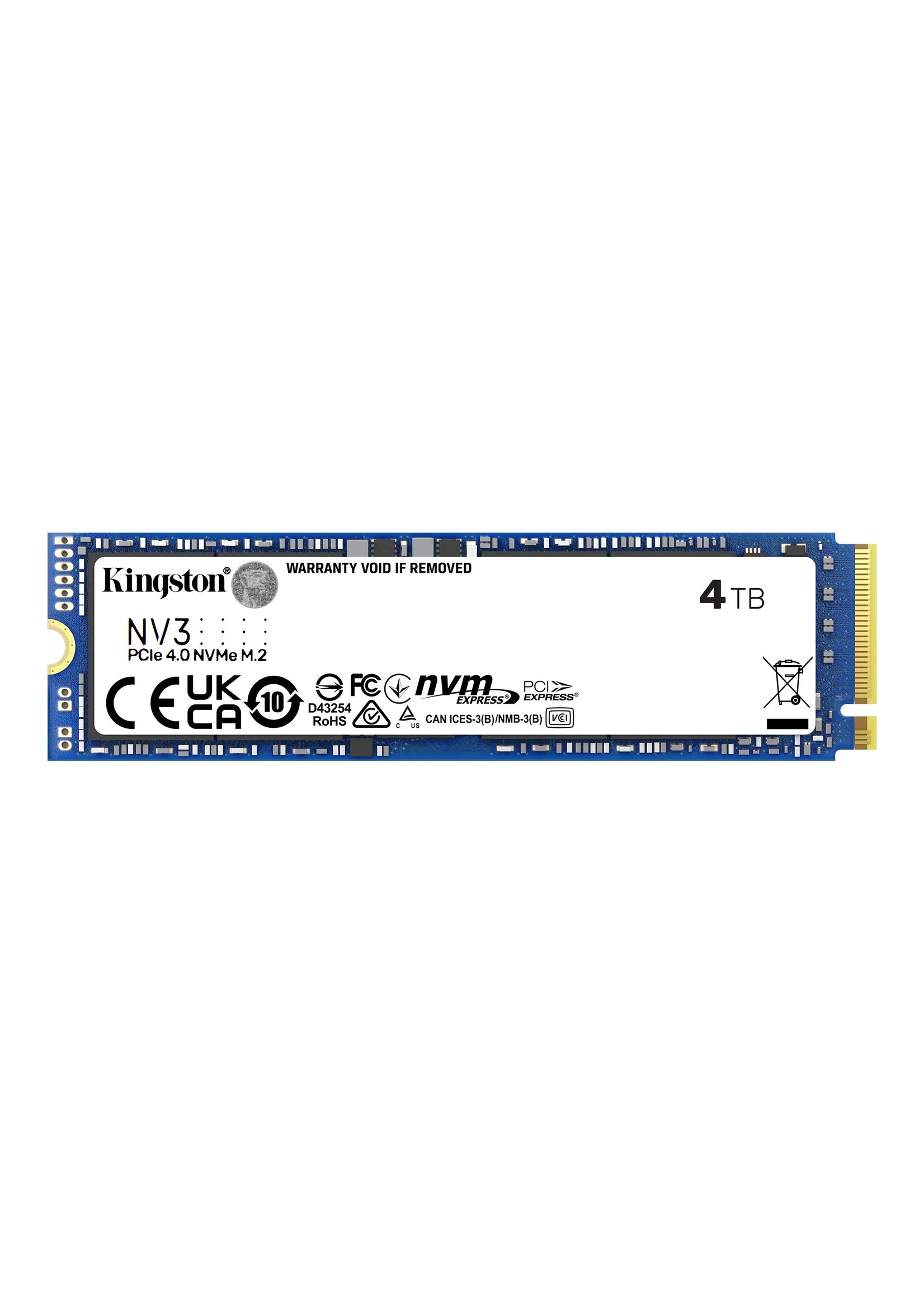 Kingston Kingston SNV3S 4000G 4TB NV3 M.2 2280 PCIe4.0 NVMe SSD