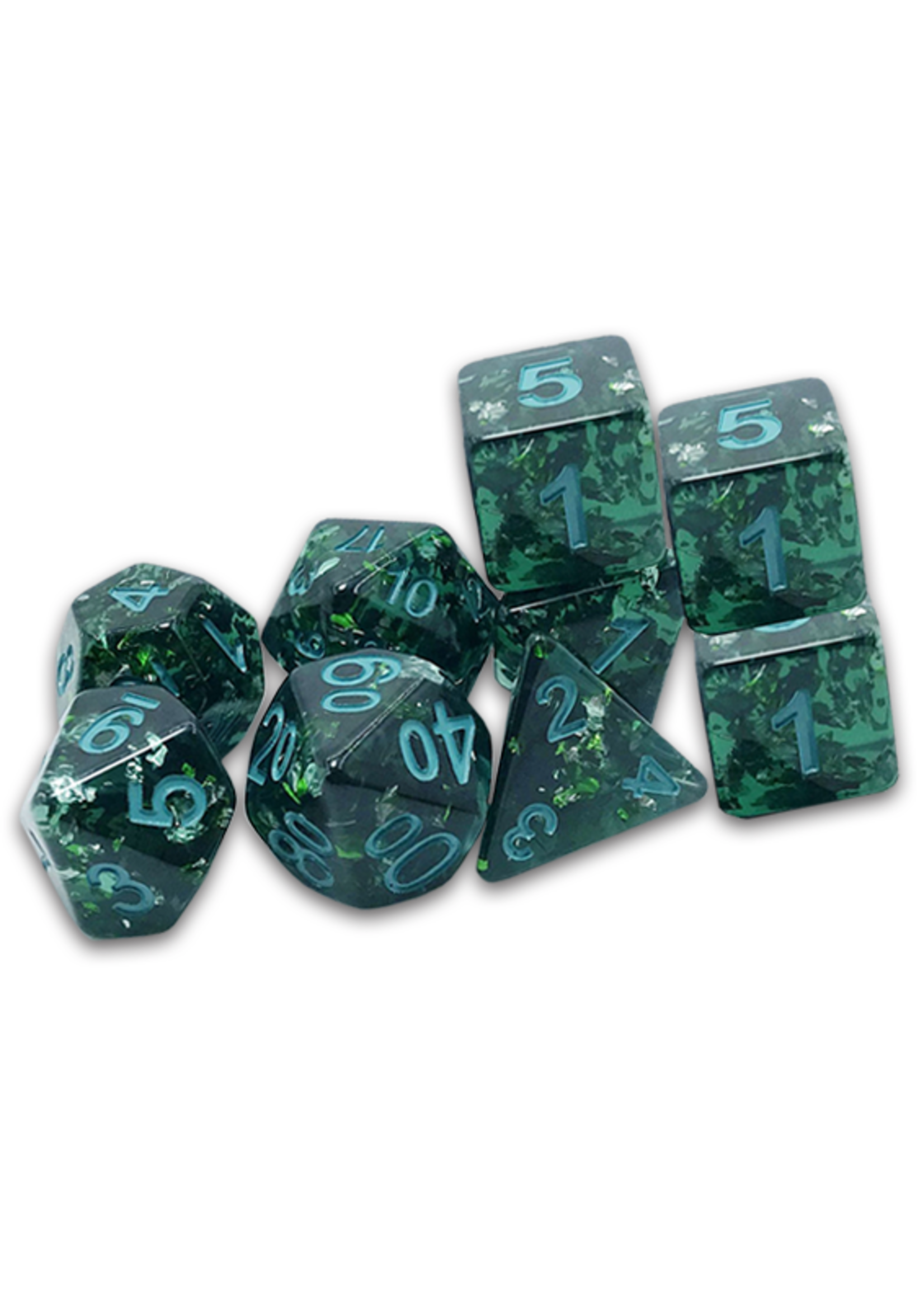 Goodman Games Traditional 9-Die Set Verigris Grecian Vase Dice