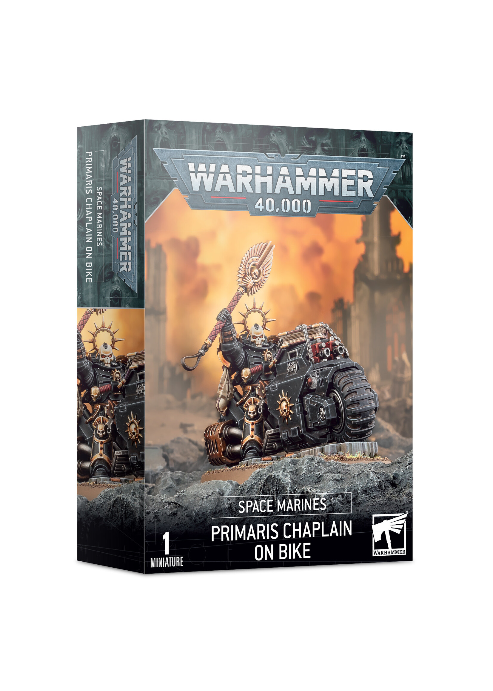 WH40K Space Marines Primaris Chaplain on Bike