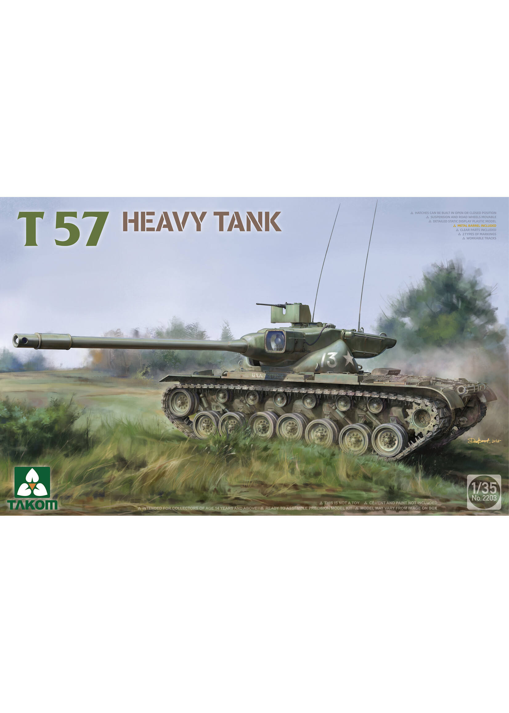 Takom TAK2203 T57 Heavy Tank (1/35)
