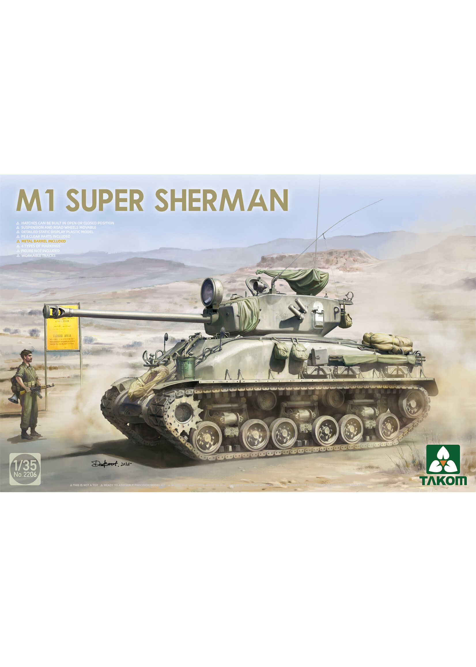 Takom TAK2206 M1 Super Sherman (1/35)