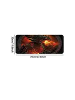 Mouse Pad 12x28 Inch Red Dragon