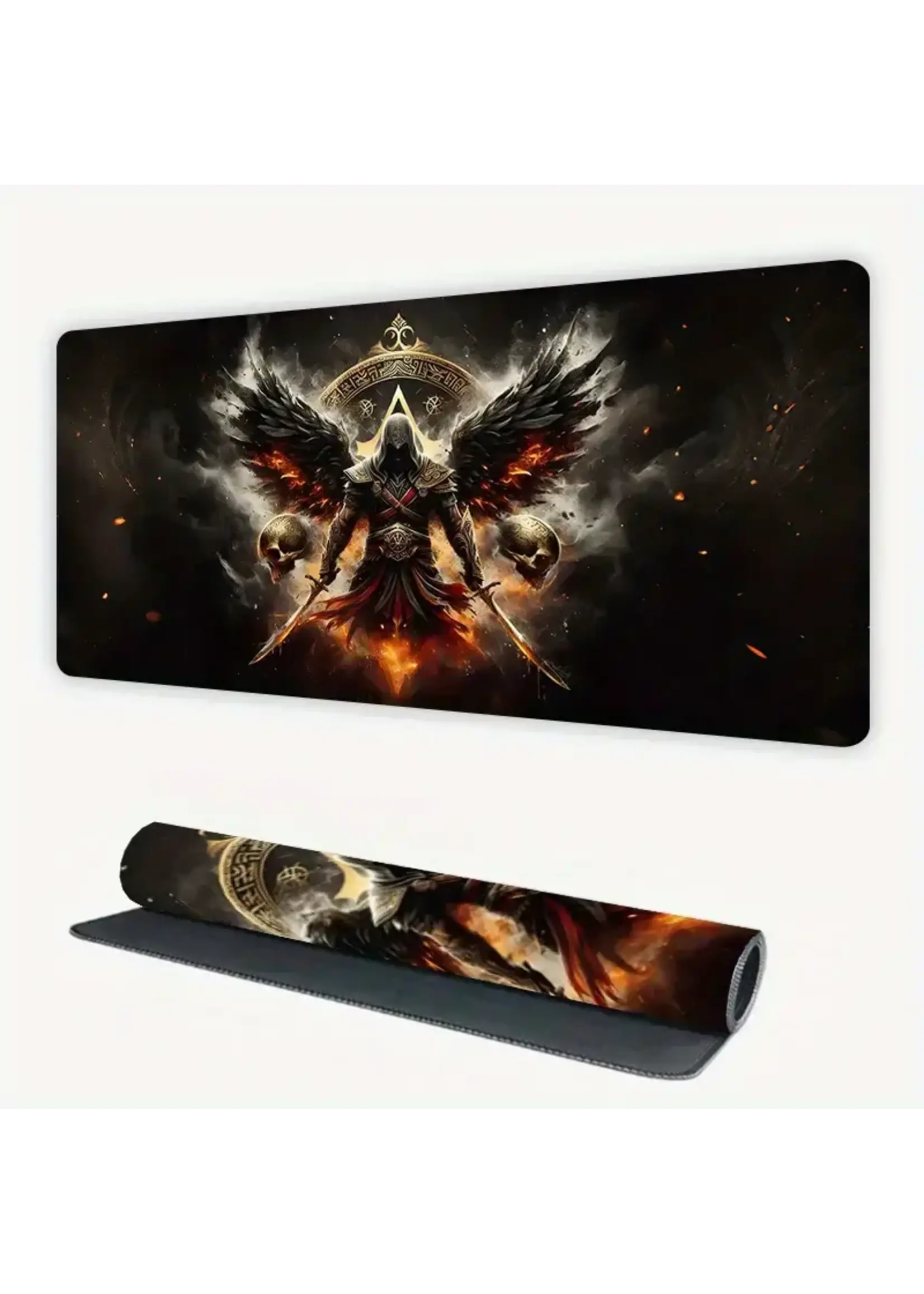 Mouse Pad 16x32 Inch Winged Warrior