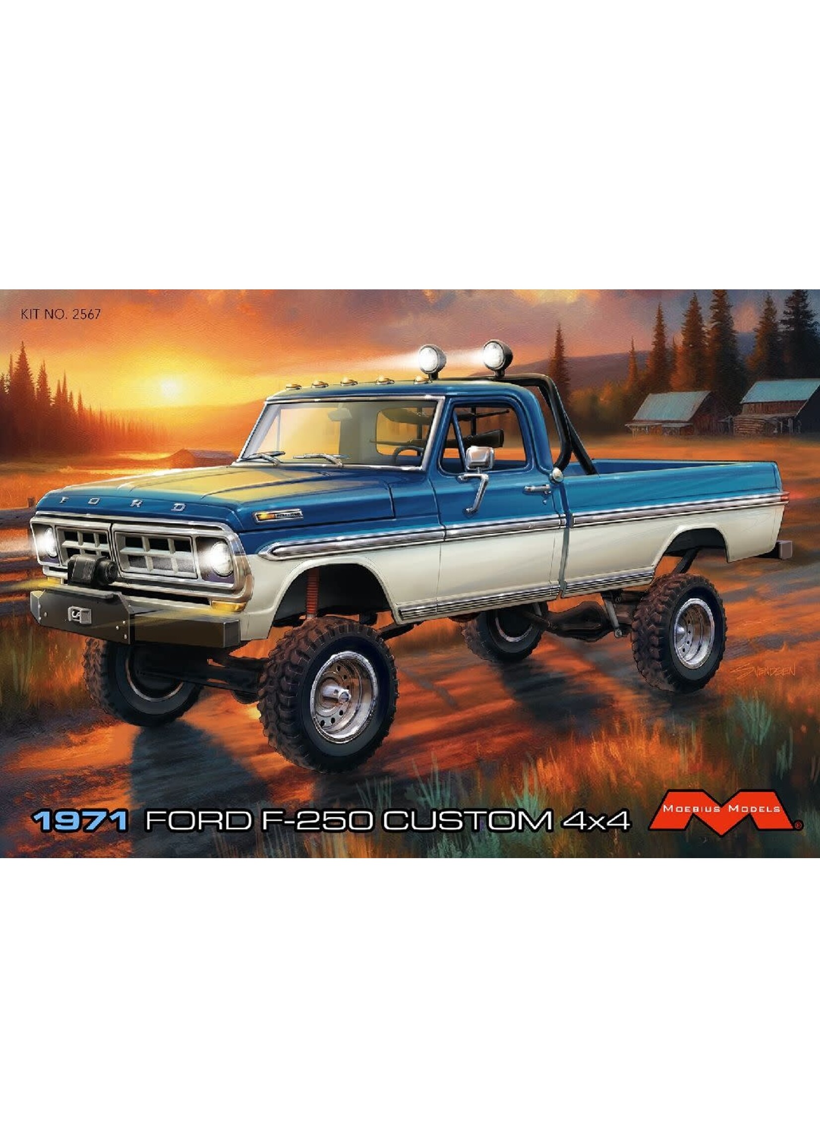 Moebius MOE2567 1971 Ford F-250 Custom 4x4 (1/25)