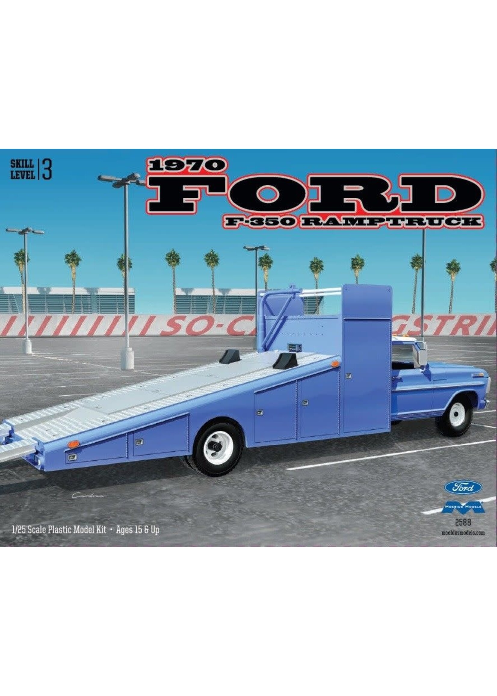 Moebius MOE2588 1970 Ford F-350 Ramp Truck (1/25)