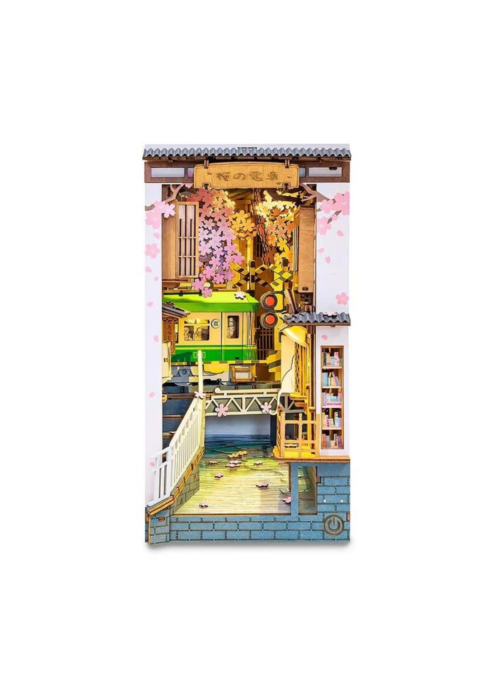 Rolife ROETGB01 Sakura Densya Book Nook Shelf Insert