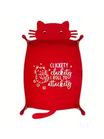 Dice Tray Clickety Clackety I Roll To Attackety (Red)