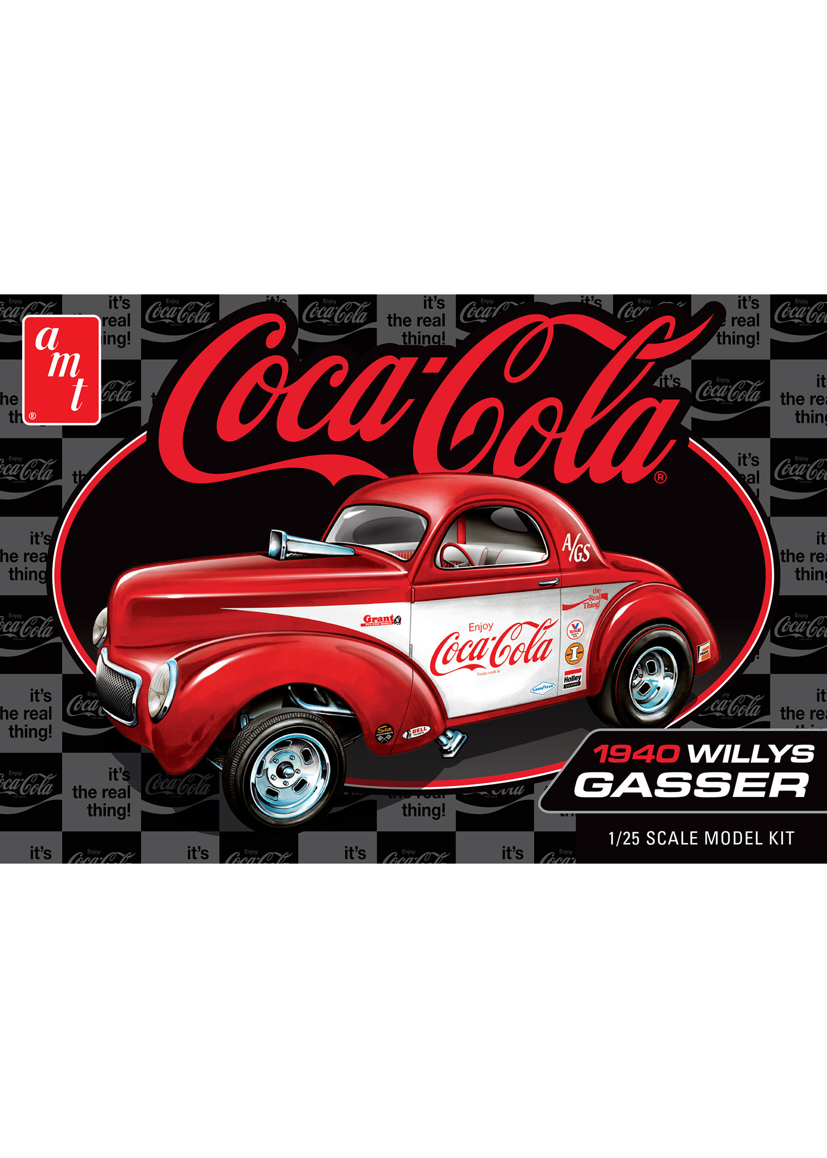AMT AMT1492 1940 Willys Coupe Coke Race Team (1/25)