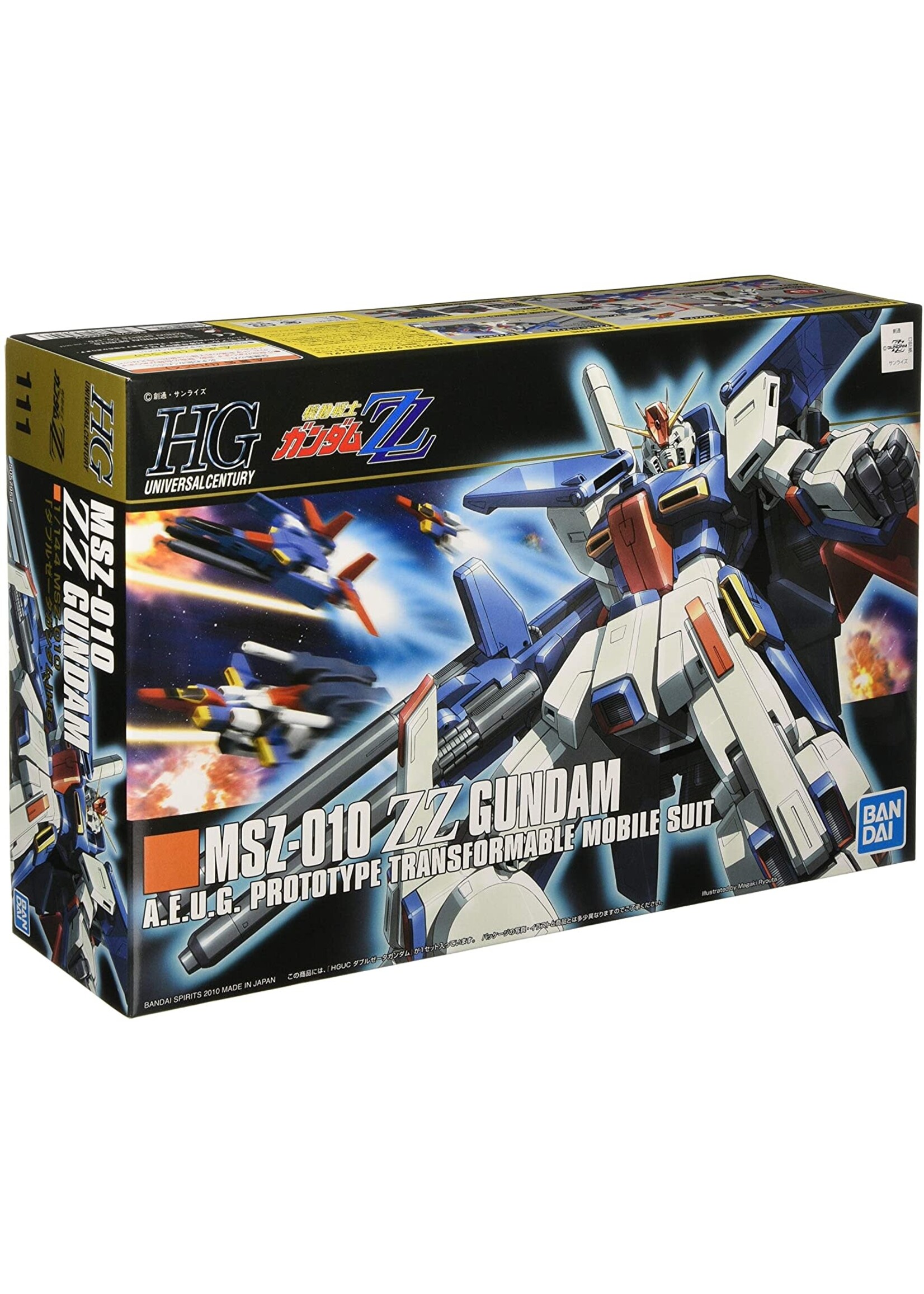 Bandai HGUC #111 MSZ-010 ZZ Gundam (1/144)