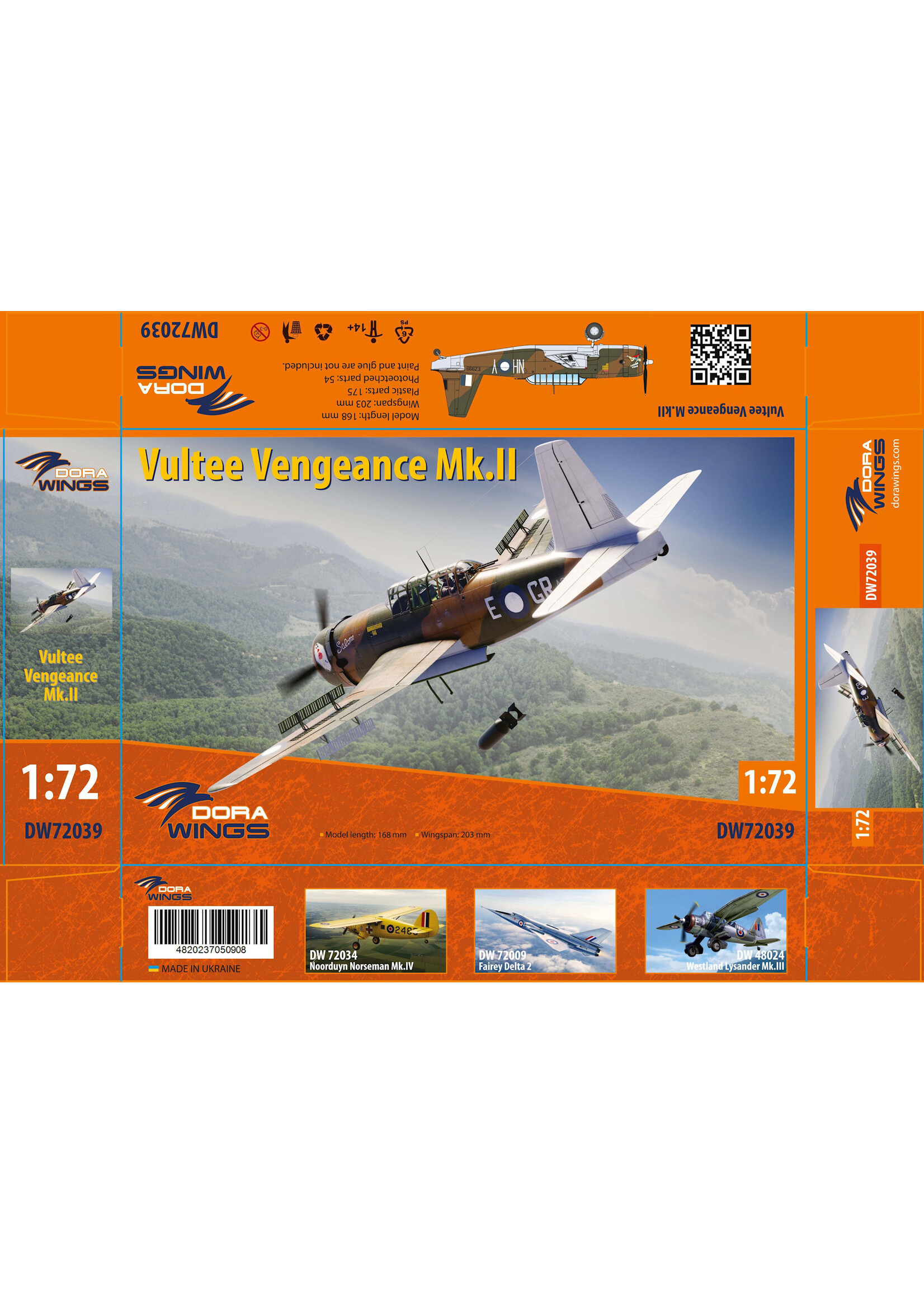 Dora Wings DW72039 Vultee Vengeance Mk.II RAAF (1/72)