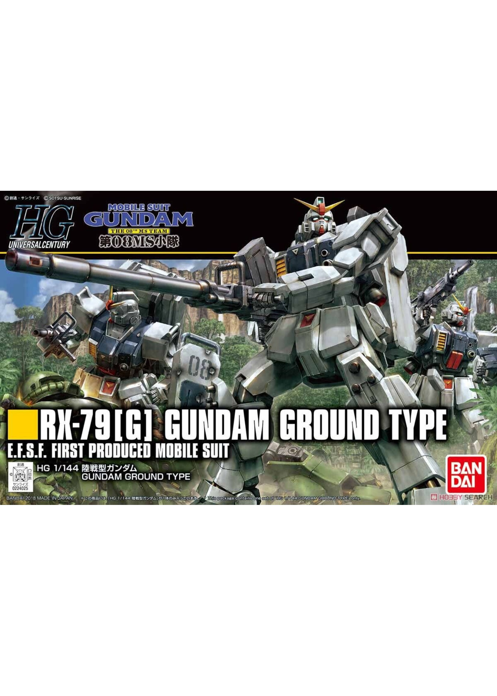 Bandai HGUC #210 RX-79 [G] Ground Gundam Type Gundam 08th MS Team (1/144)