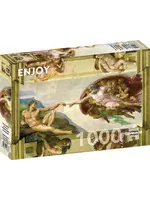 Enjoy Puzzle E1383 Michelangelo: The Creation of Adam (Puzzle 1000)