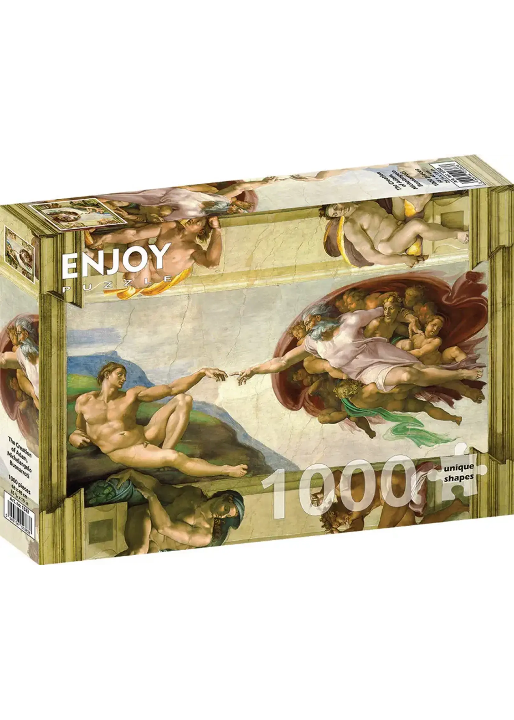 Enjoy Puzzle E1383 Michelangelo: The Creation of Adam (Puzzle 1000)