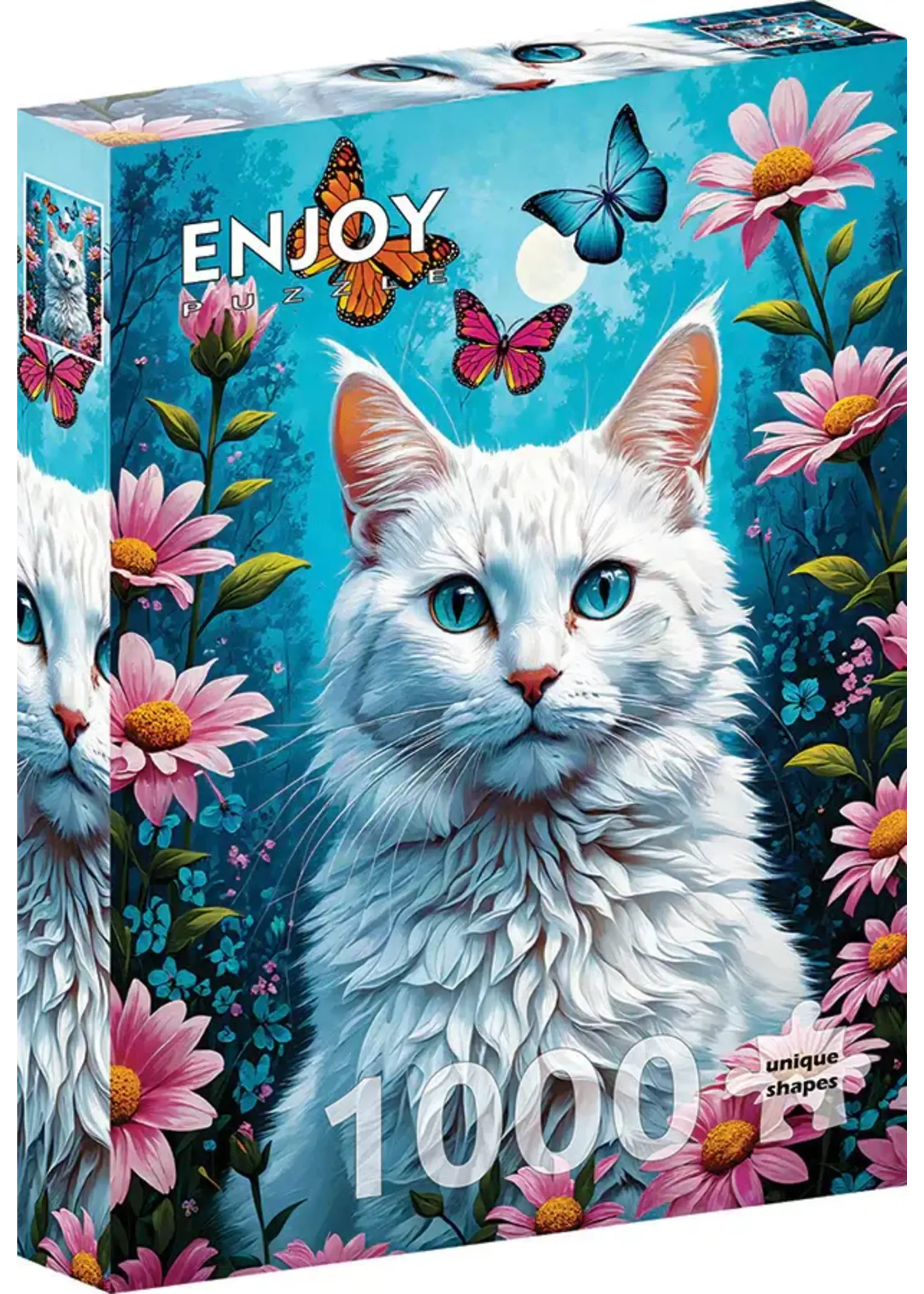 Enjoy Puzzle E2140 White Cat (Puzzle 1000)