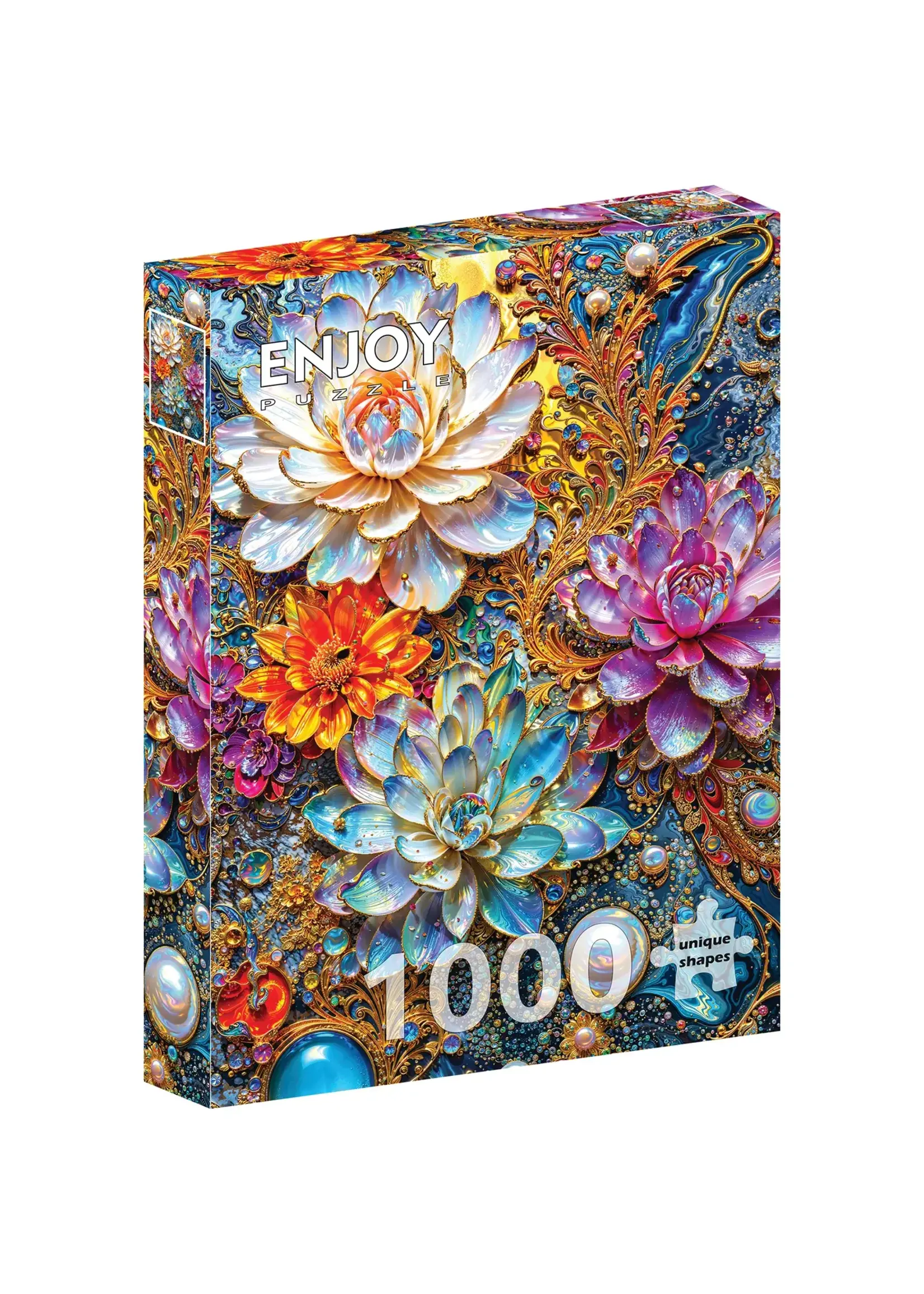 Enjoy Puzzle E2244 Pearlescent Waterlilies (Puzzle 1000)