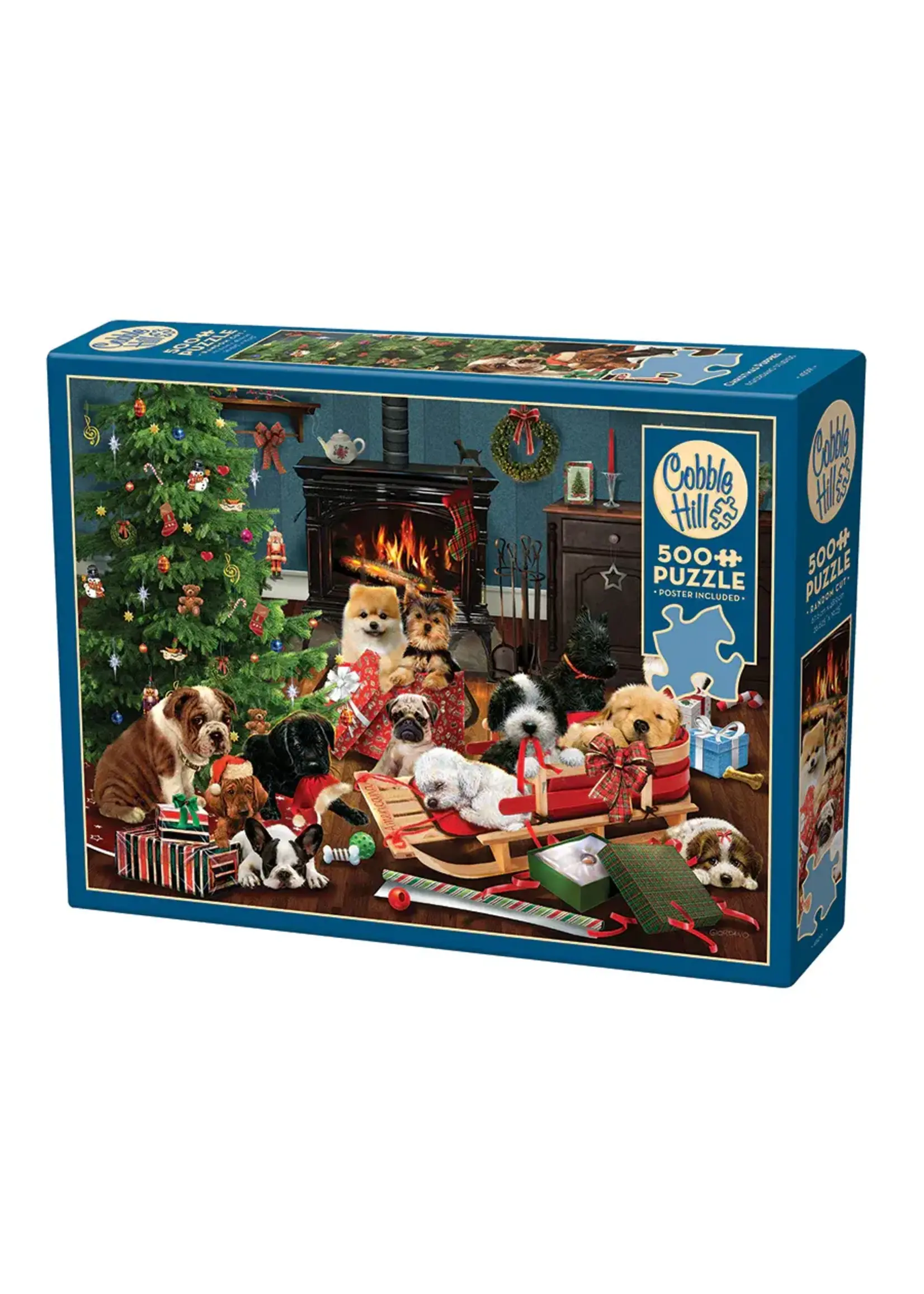 Cobble Hill CH45091 Christmas Puppies (Puzzle500)