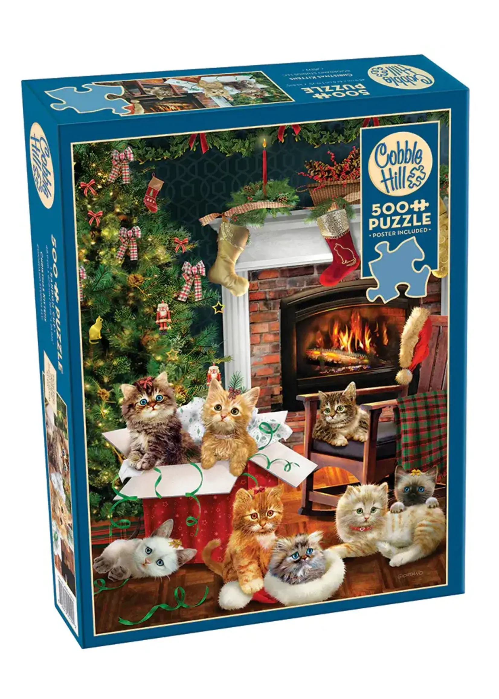 Cobble Hill CH45122 Christmas Kittens (Puzzle500)