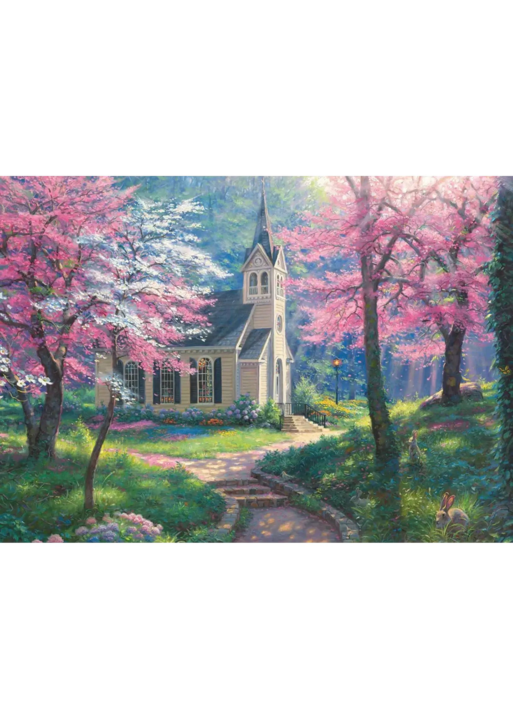 Cobble Hill CH58912 Cherry Blossom Chapel (TrayPuzzle35)