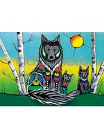 Dice Bag Wolf Family