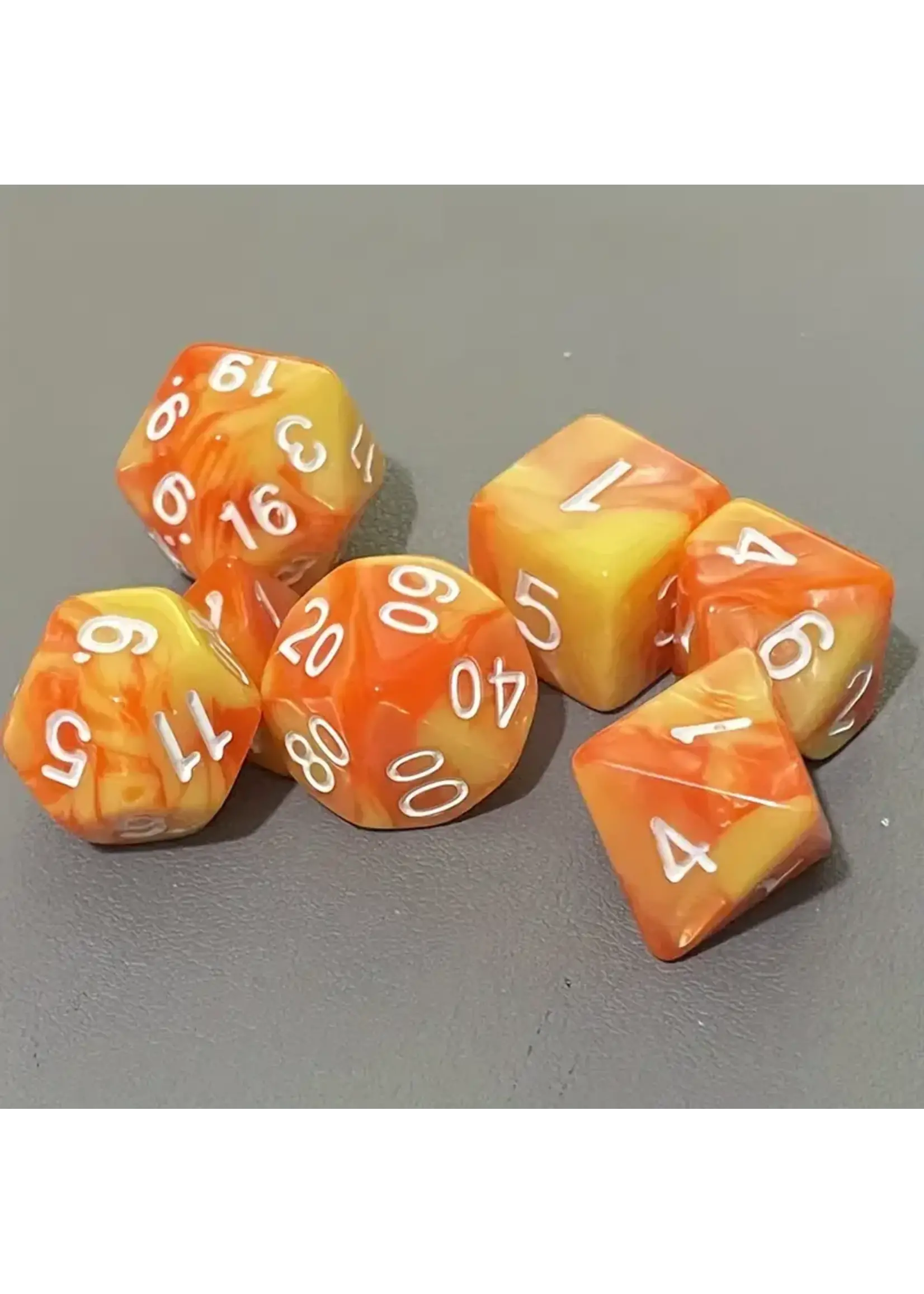 Dice RPG 7pc Orange