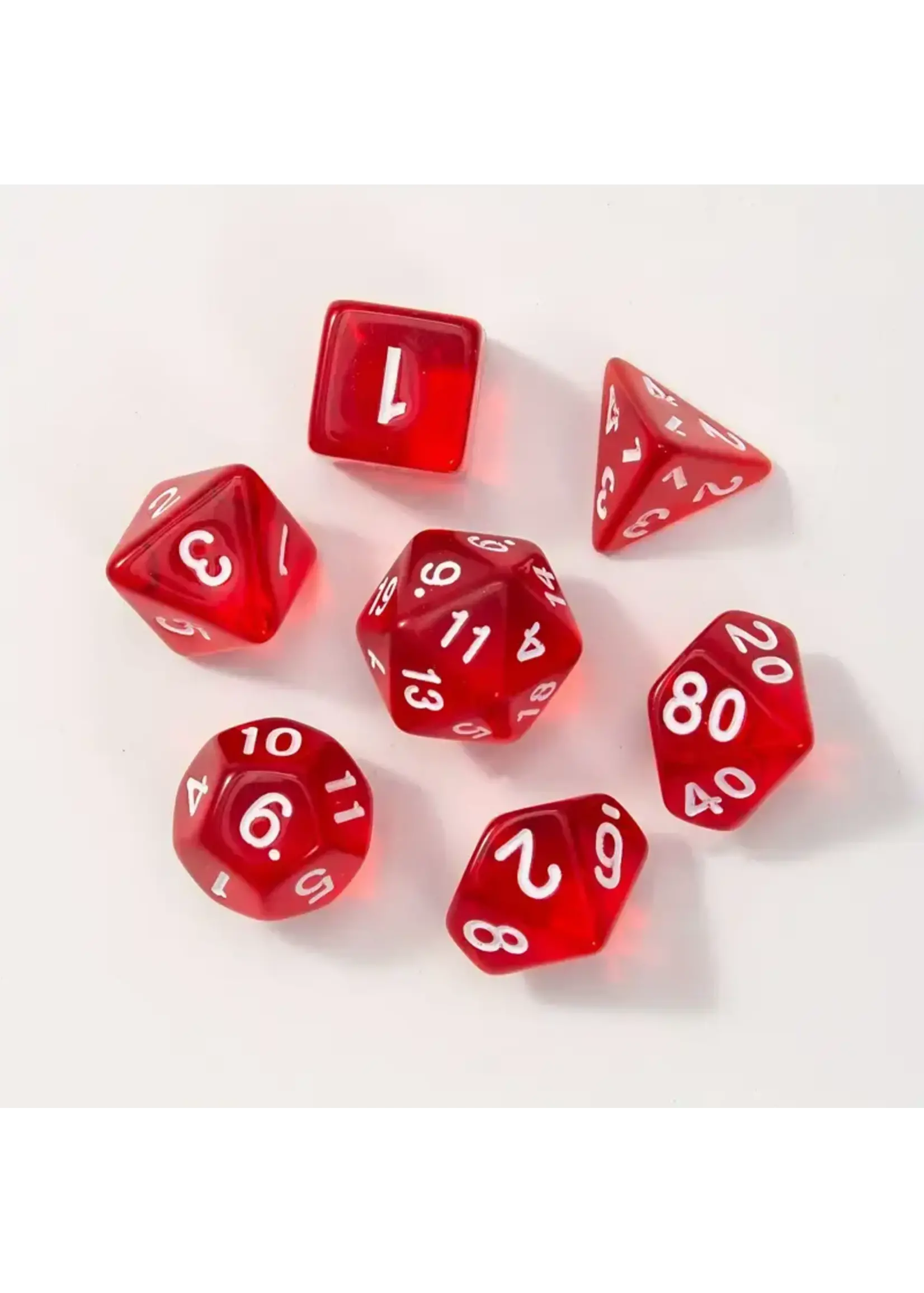 Dice RPG Transparent Red