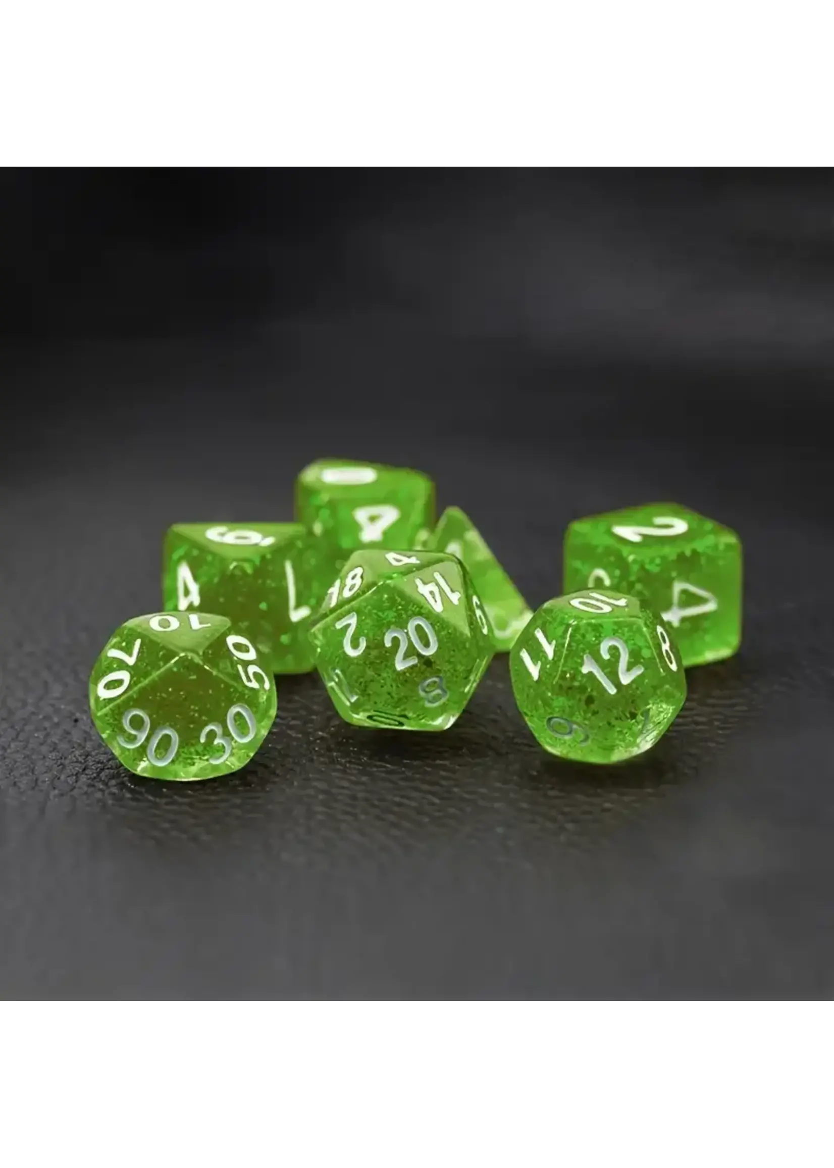 Dice RPG 7pc Emerald Green