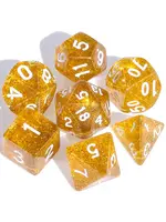 Dice RPG 7pc Glitter Yellow