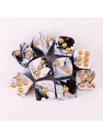 Tier 1 T1 16mm 10pc Marble Black White Gold