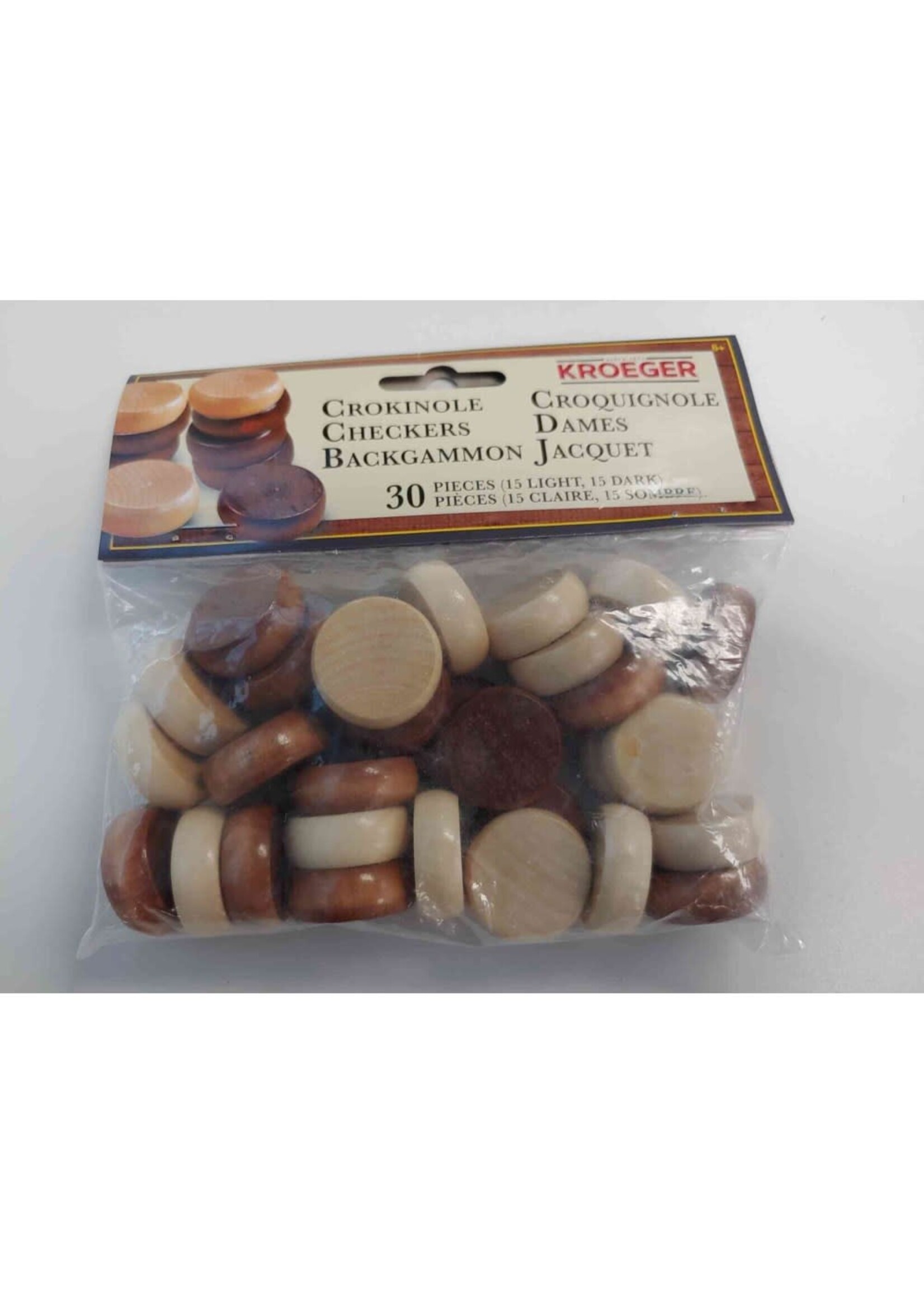Crokinole Checkers Backgammon Discs (30pc)