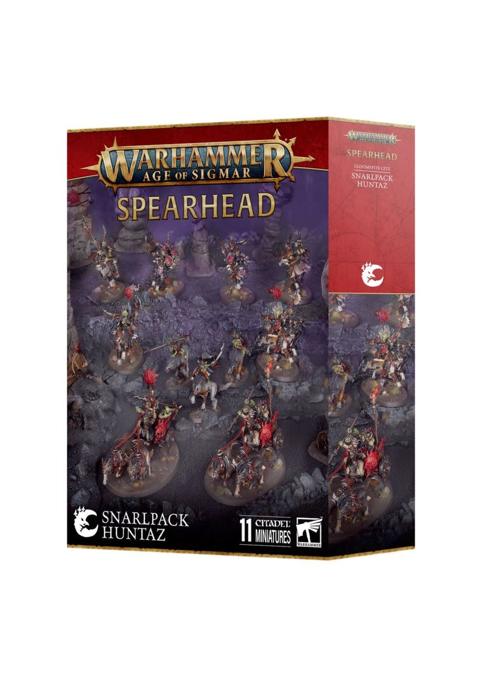 AoS Gloomspite Gitz Snarlpack Huntaz Spearhead