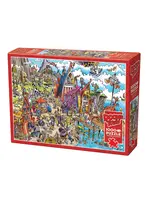 Cobble Hill CH44504 DoodleTown Viking Village (Puzzle1000)