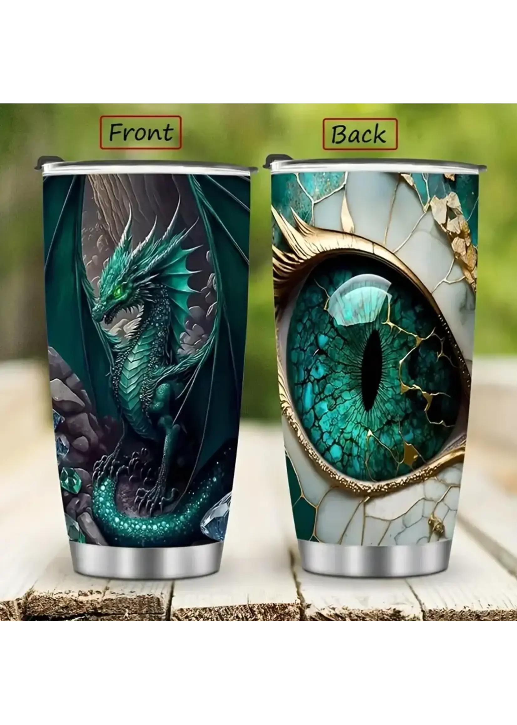Tumbler 20oz Green Dragon