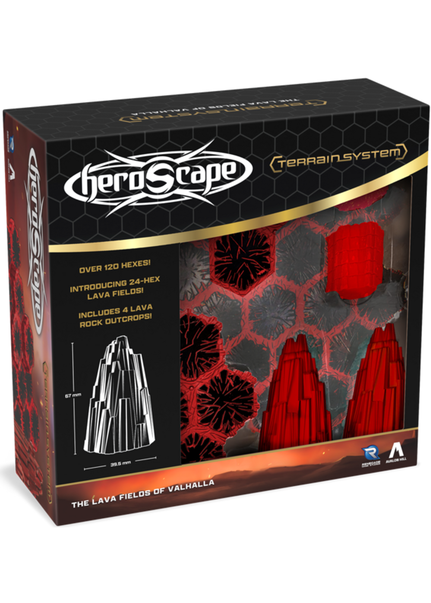 Heroscape The Lava Fields of Valhalla Terrain Expansion