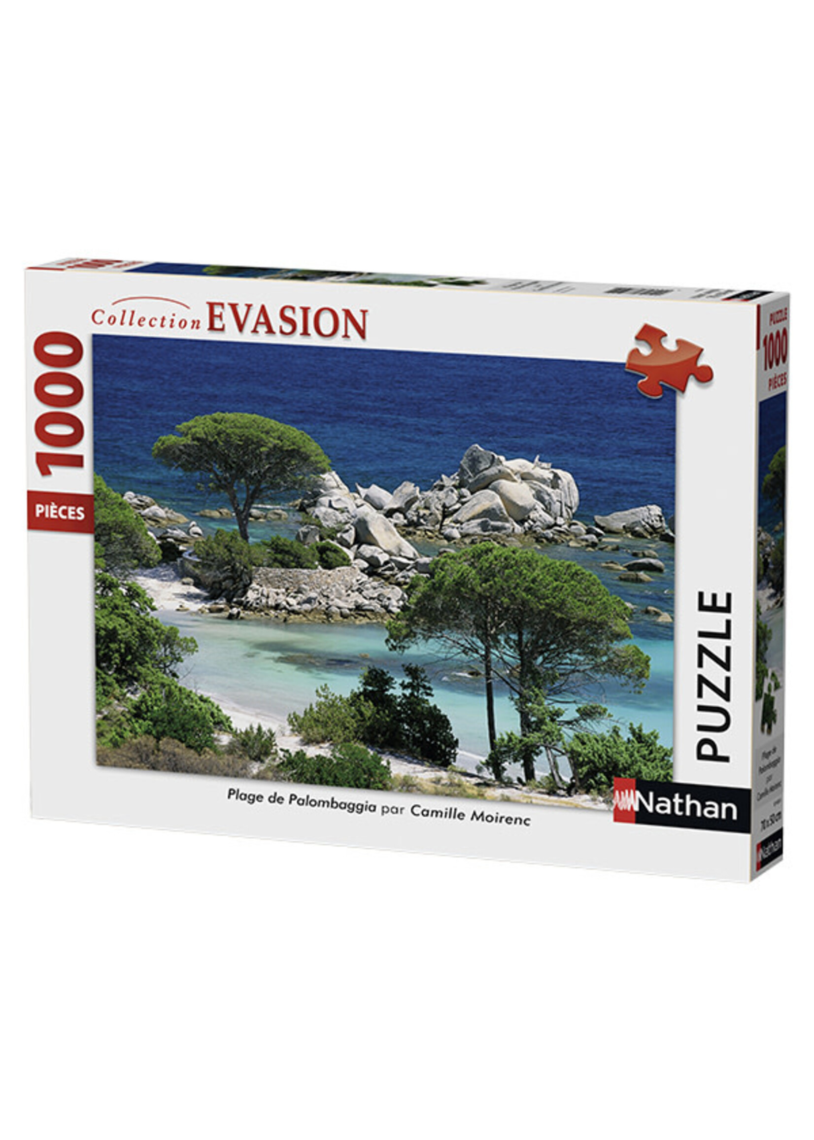 Nathan NAT00914 Plage de Palombaggia Corse (Puzzle1000)