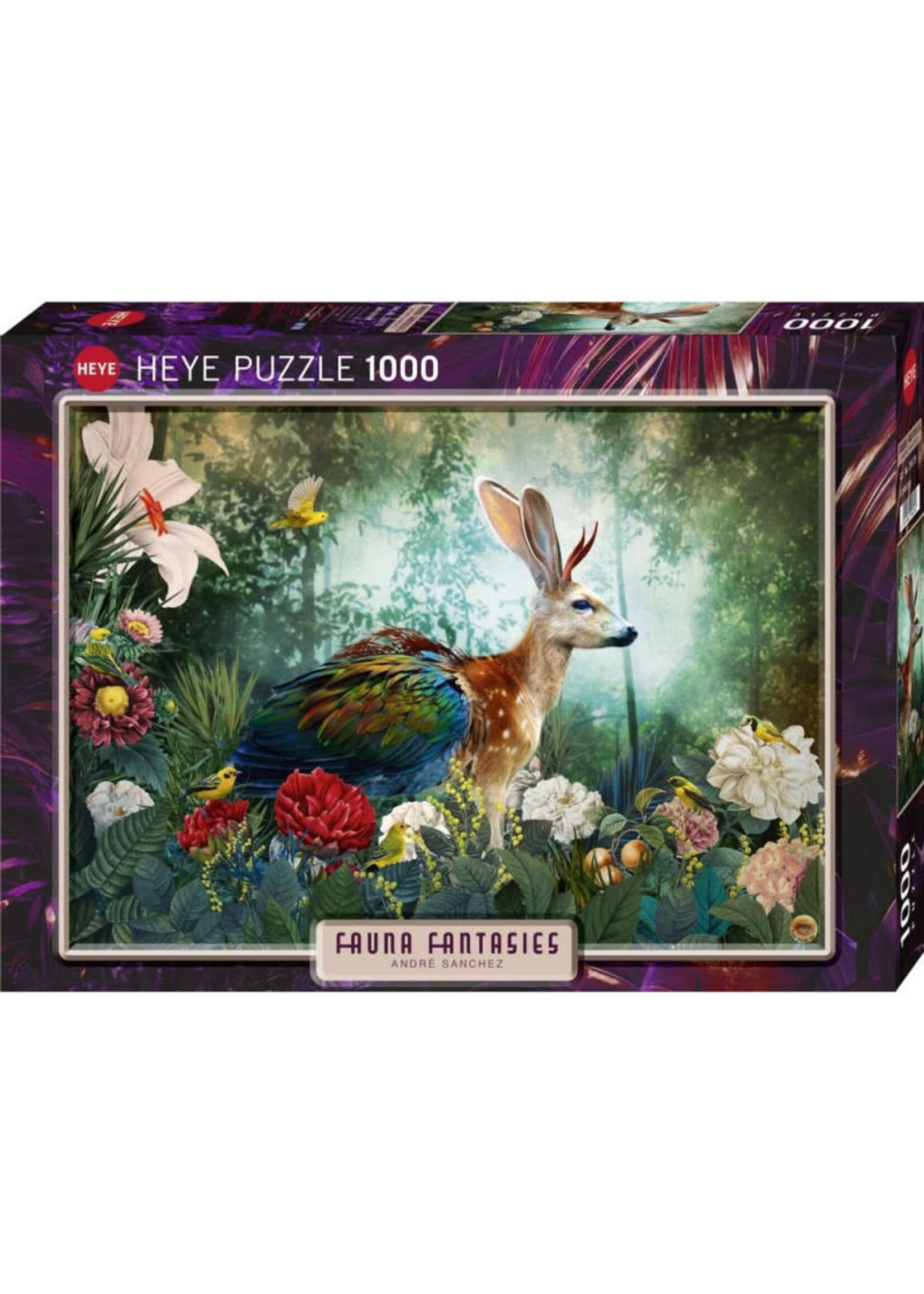 Heye HEY29979 Fauna Fantasies Jacklope (Puzzle1000)