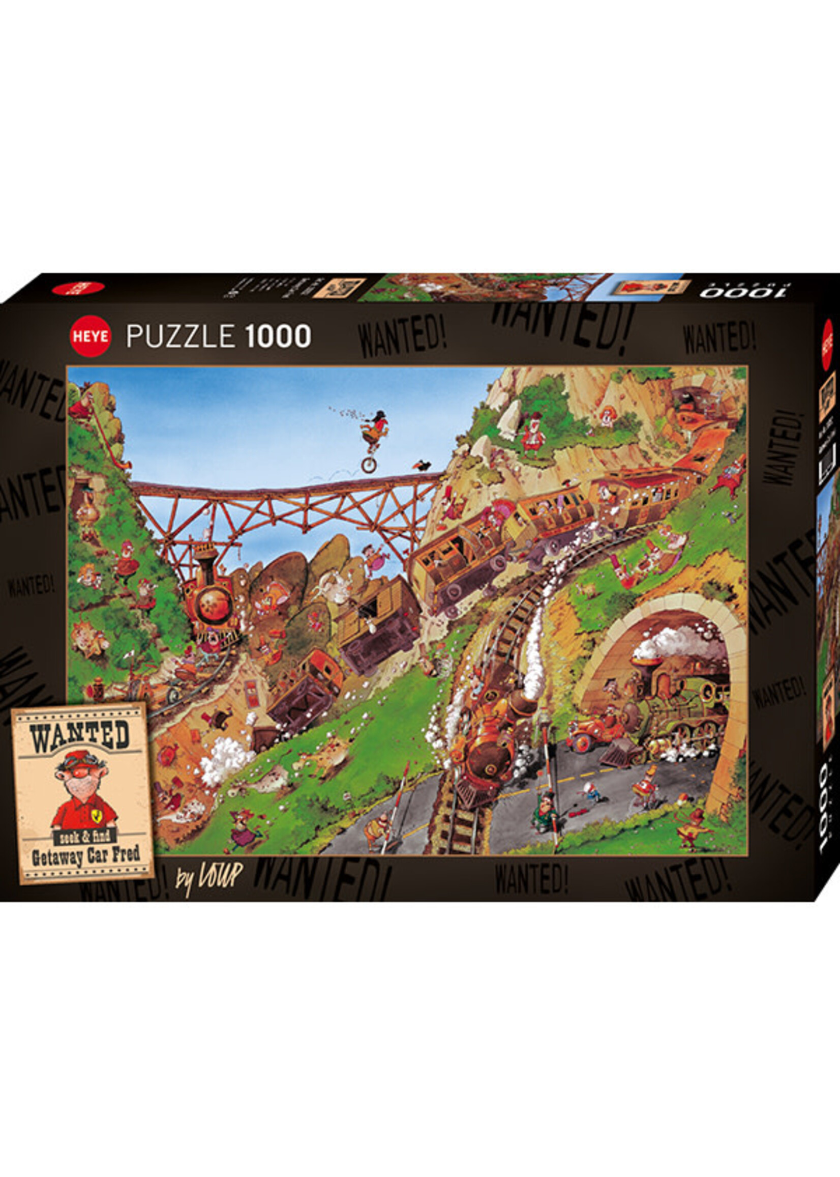 Heye HEY30052 Wanted! Getaway Car Fred (Puzzle1000)