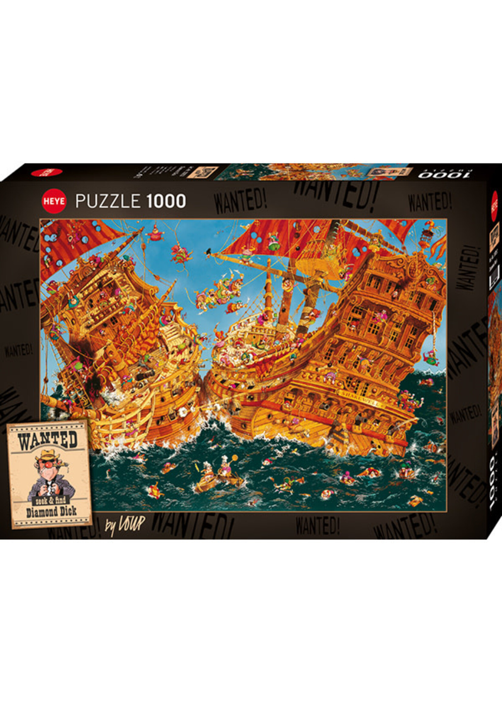 Heye HEY30053 Wanted! Diamond Dick (Puzzle1000)
