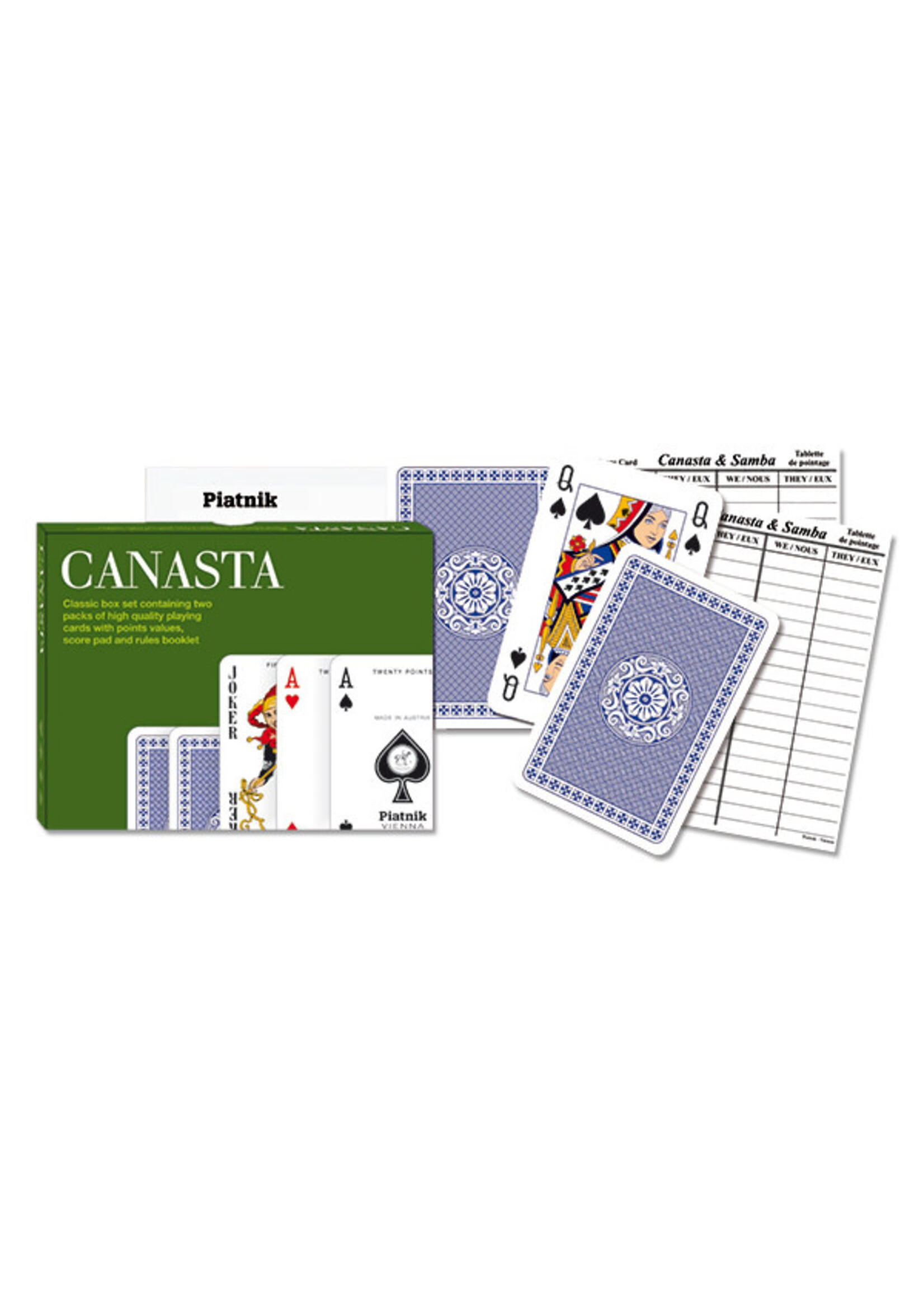 Piatnik Canasta Double Deck Cards & Scorecards