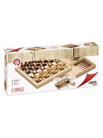 Cayro 3 in 1 Game Set Chess/Ladies/Backgammon