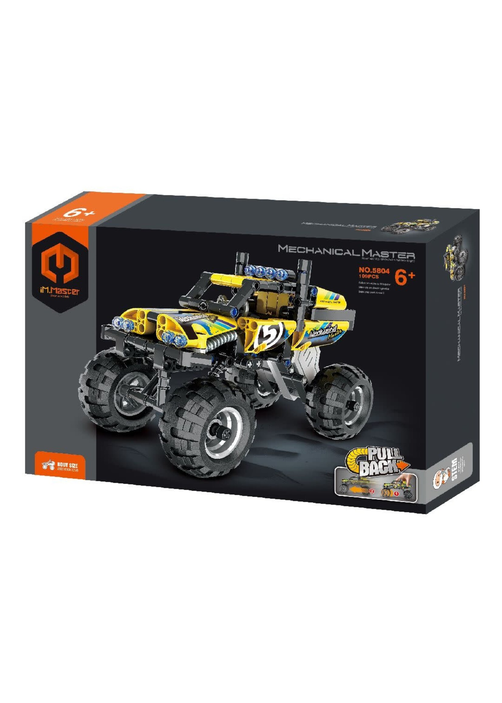 iM.Master IMM5804 Pull Back Off-Road Vehicle - Yellow - 199 Pieces (can combine with IMM5803)