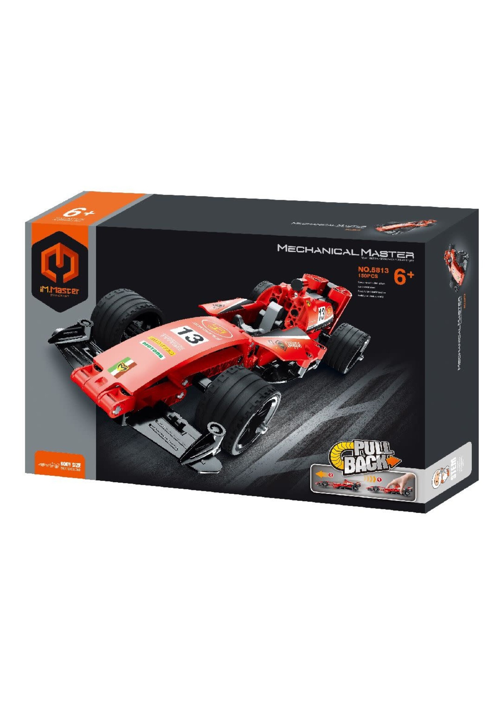 iM.Master IMM5813 Pull Back Racing Car -150 Pieces (can combine with IMM5814)