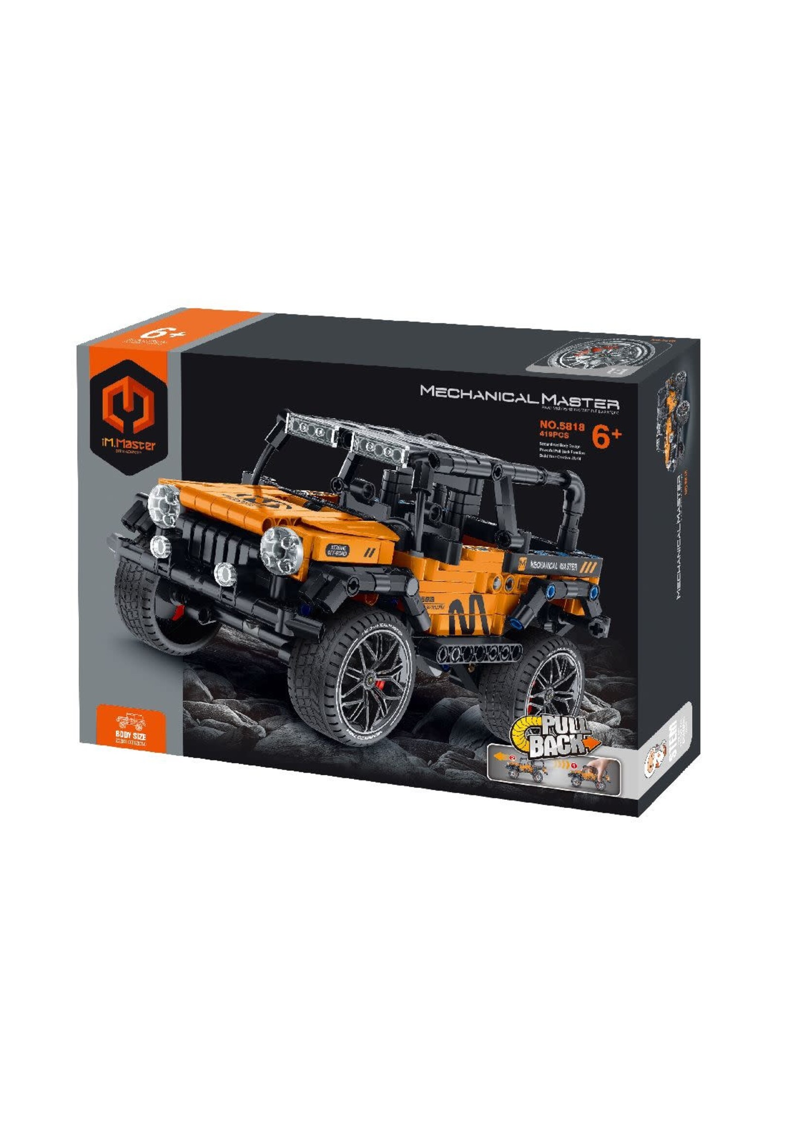 iM.Master IMM5818 Pull Back Off-Roader - Orange - 434 Pieces