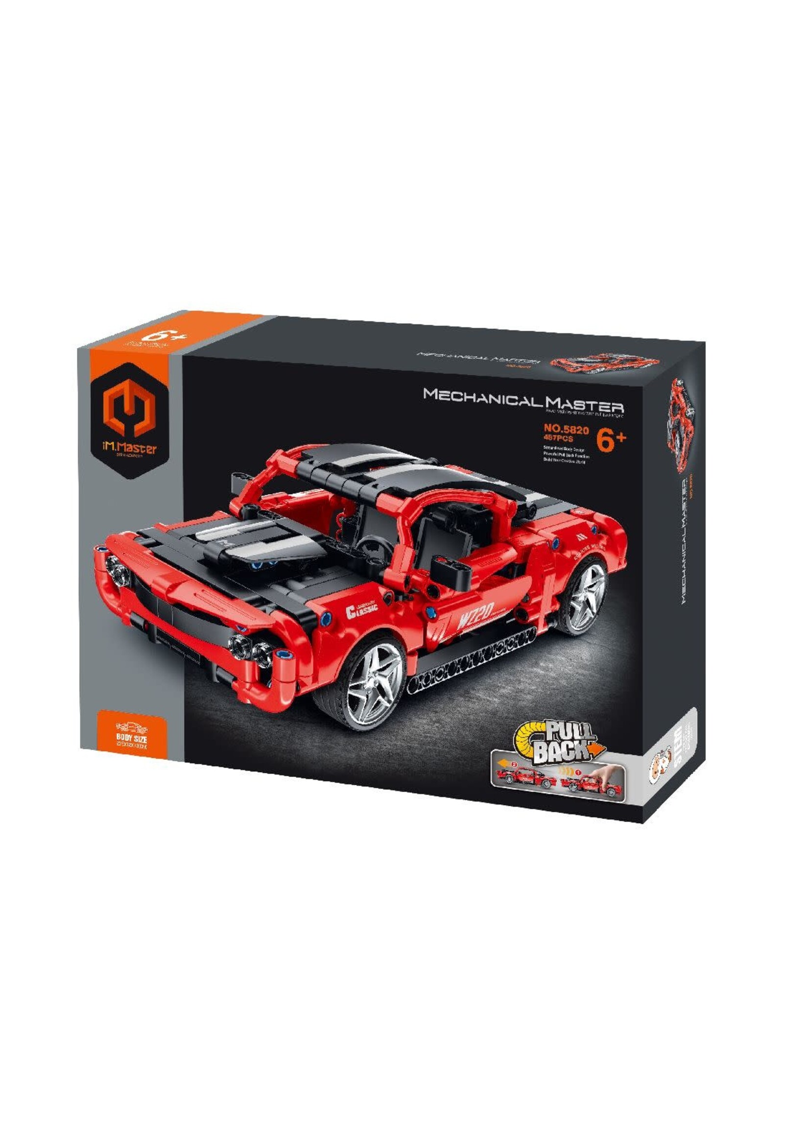 iM.Master IMM5820 Pull Back - Muscle Car - Red - 457 Pieces