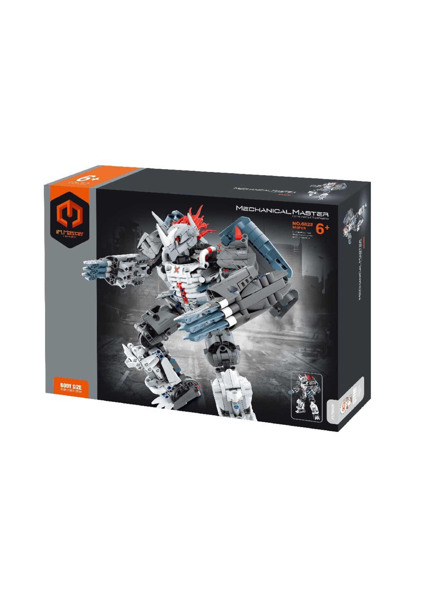 iM.Master IMM6822 Building Block Mech Warrior - White - 965 Pieces