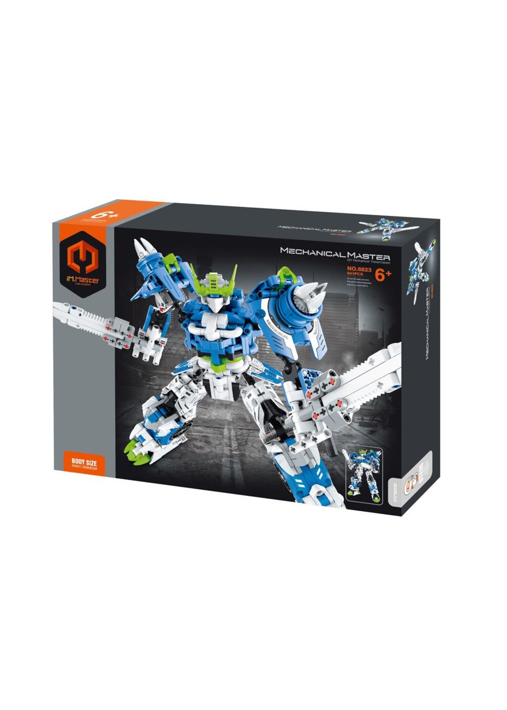 iM.Master IMM6823 Building Block Mech Warrior - Blue - 941 Pieces