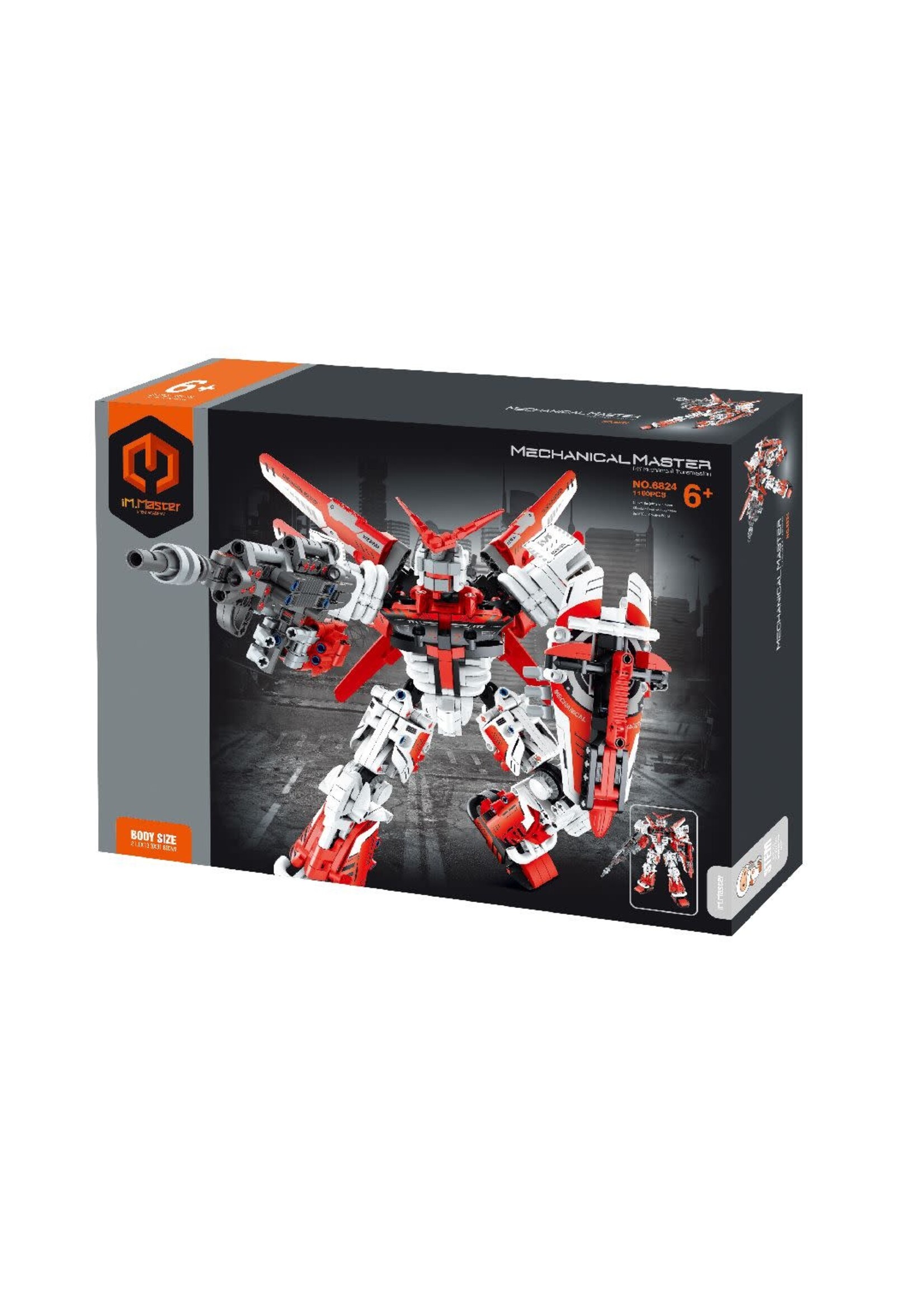 iM.Master IMM6824 Building Block Mech Warrior - Red - 1100 Pieces