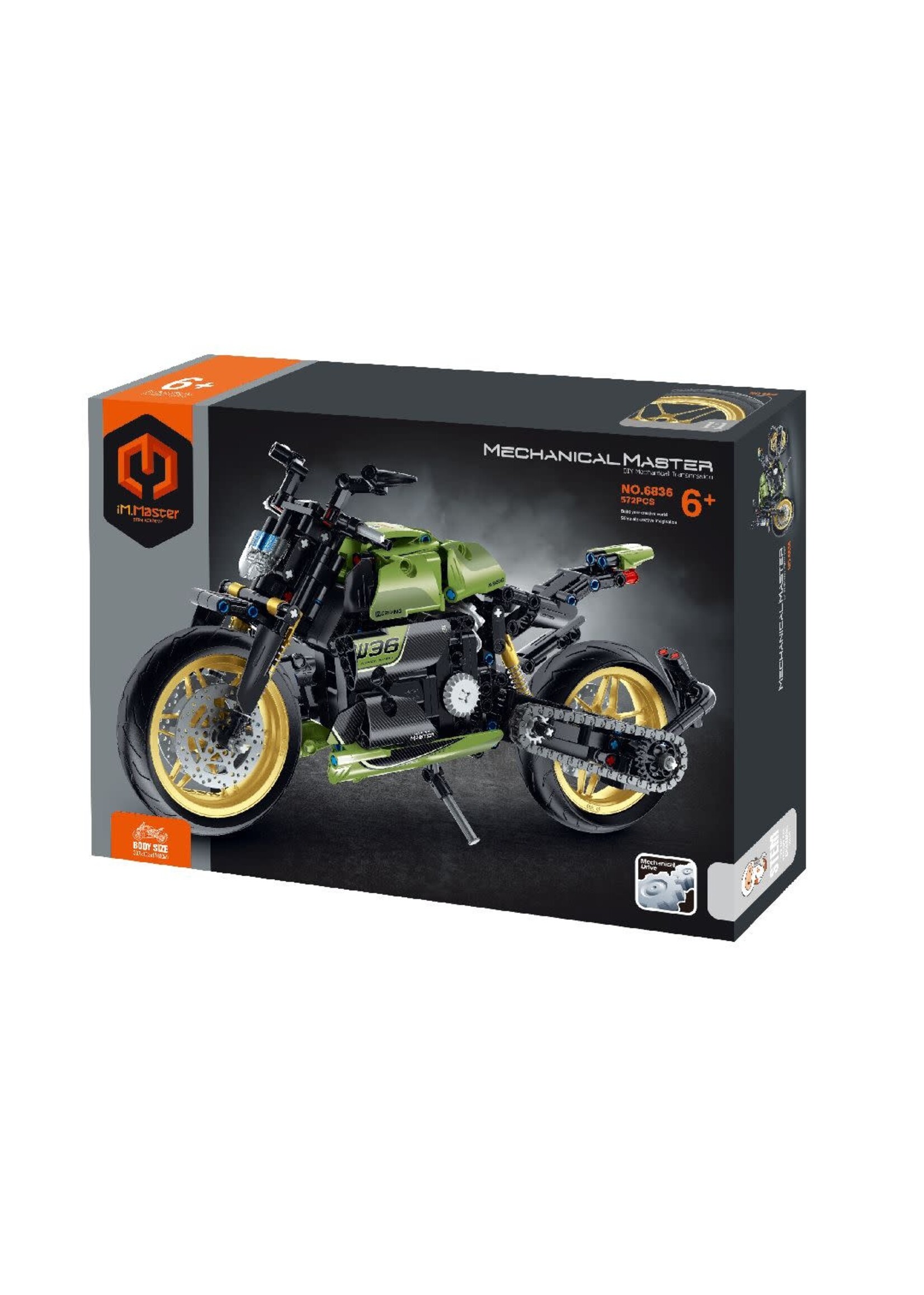 iM.Master IMM6836 Building Block Motorcycle - 572 Pieces