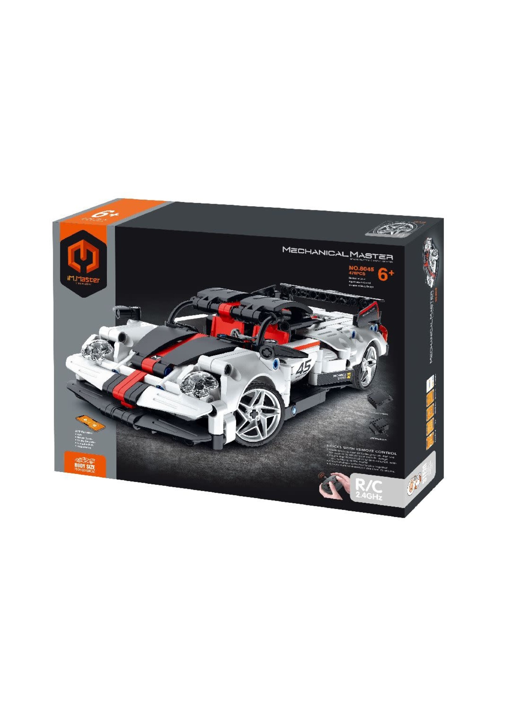 iM.Master IMM8045 2.4G R/C & APP Programming Super Car - White - 476 Pieces