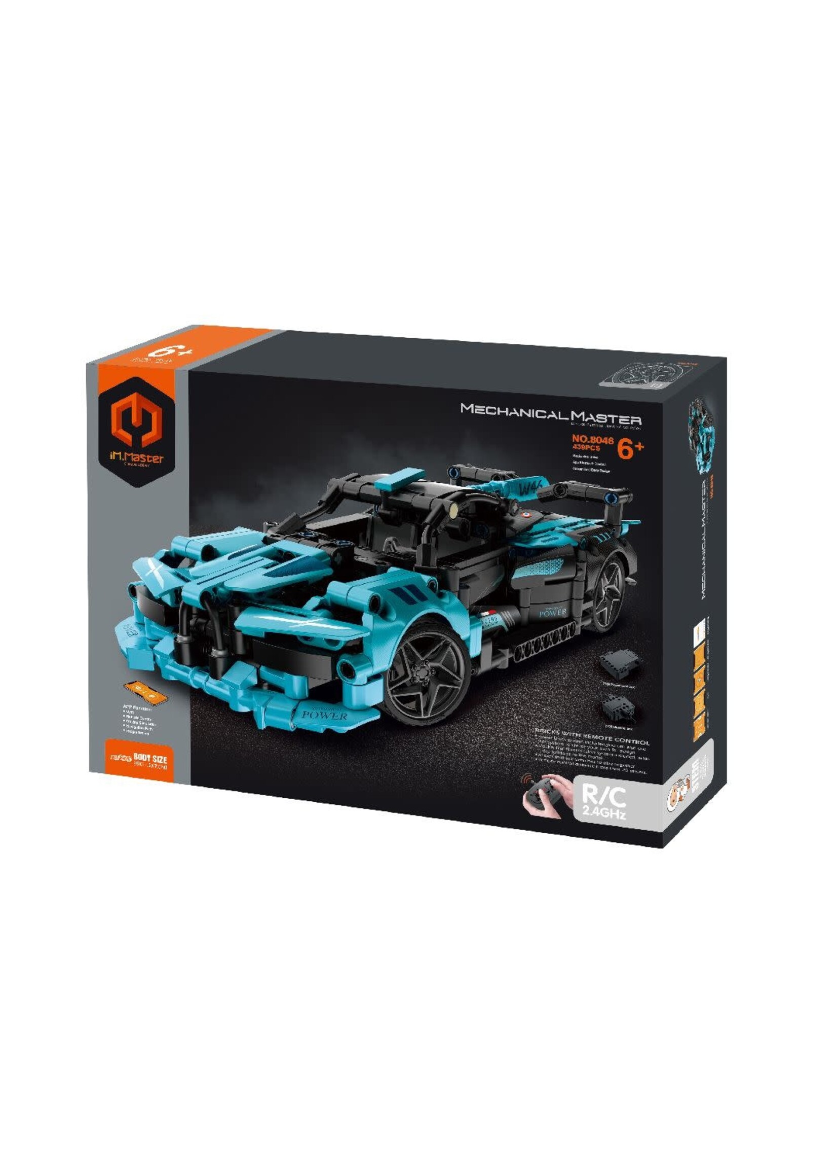 iM.Master IMM8046 2.4G R/C & APP Programming Super Car - Bright Blue - 439 Pieces