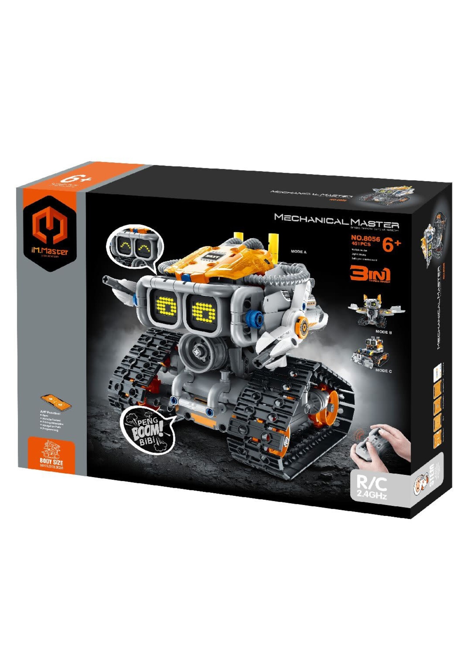 iM.Master IMM8056 2.4G R/C 3 in 1 Intelligent Programming Robot 451 Pieces
